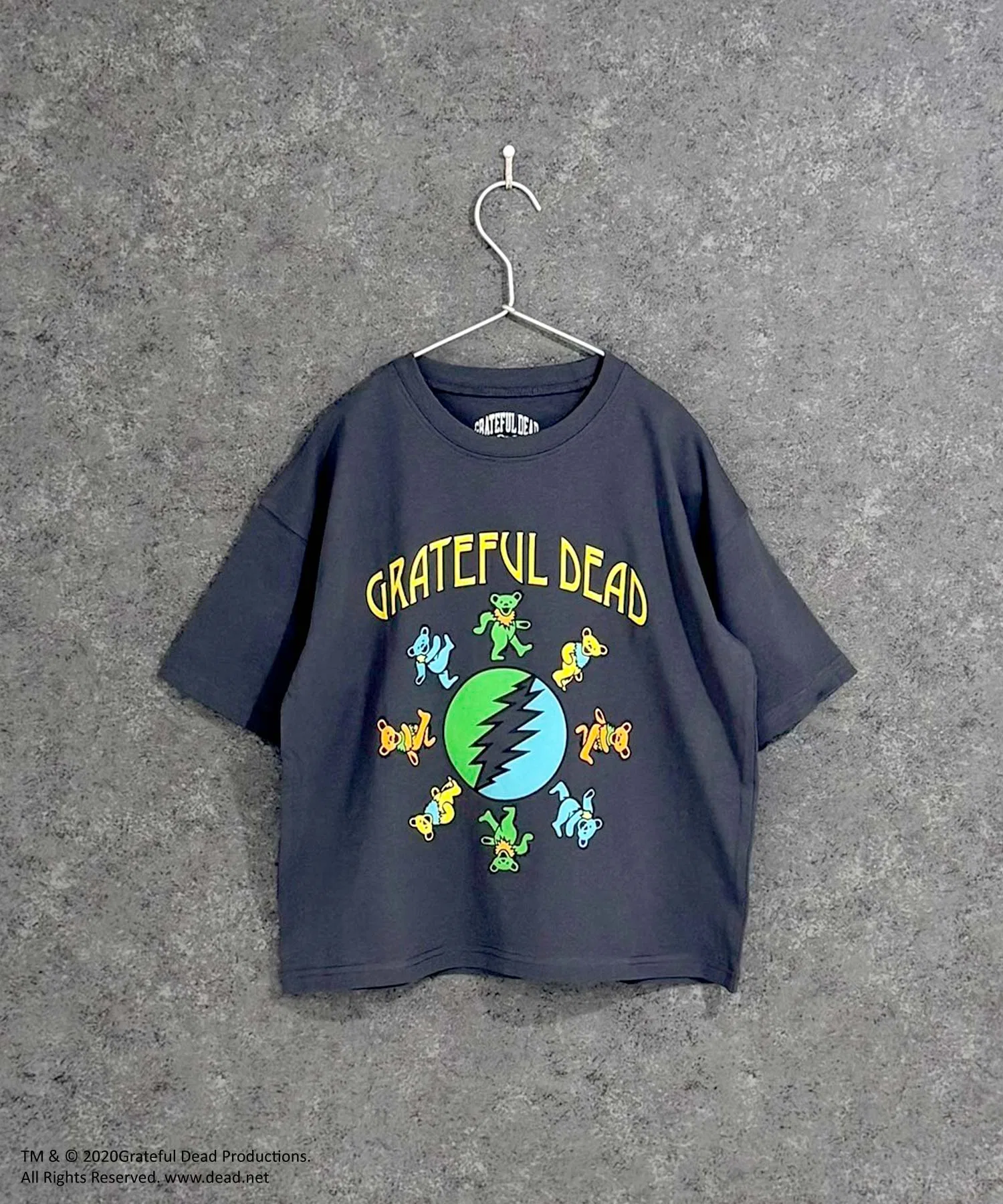 Детская футболка SHISKY Grateful Dead оверсайз, серая