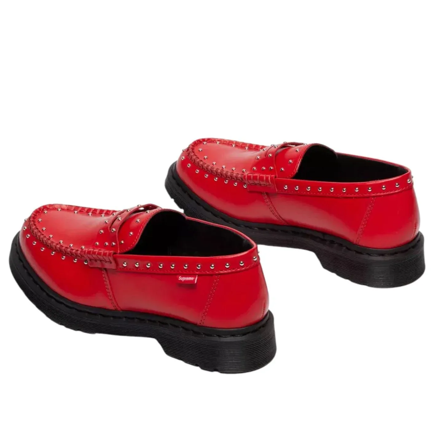 Лоферы Dr. Martens x Supreme Studded Penton, красный — фото 3