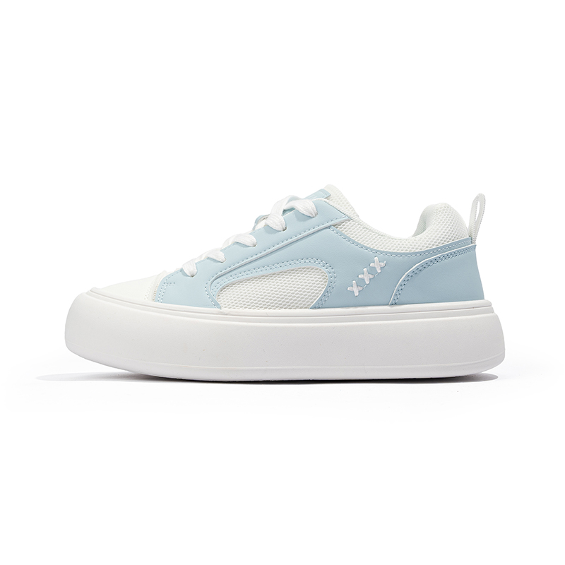 

Babaya Стойкие к скольжению, износу и отскоку низкие детские скейтбординговые кроссовки White Blue