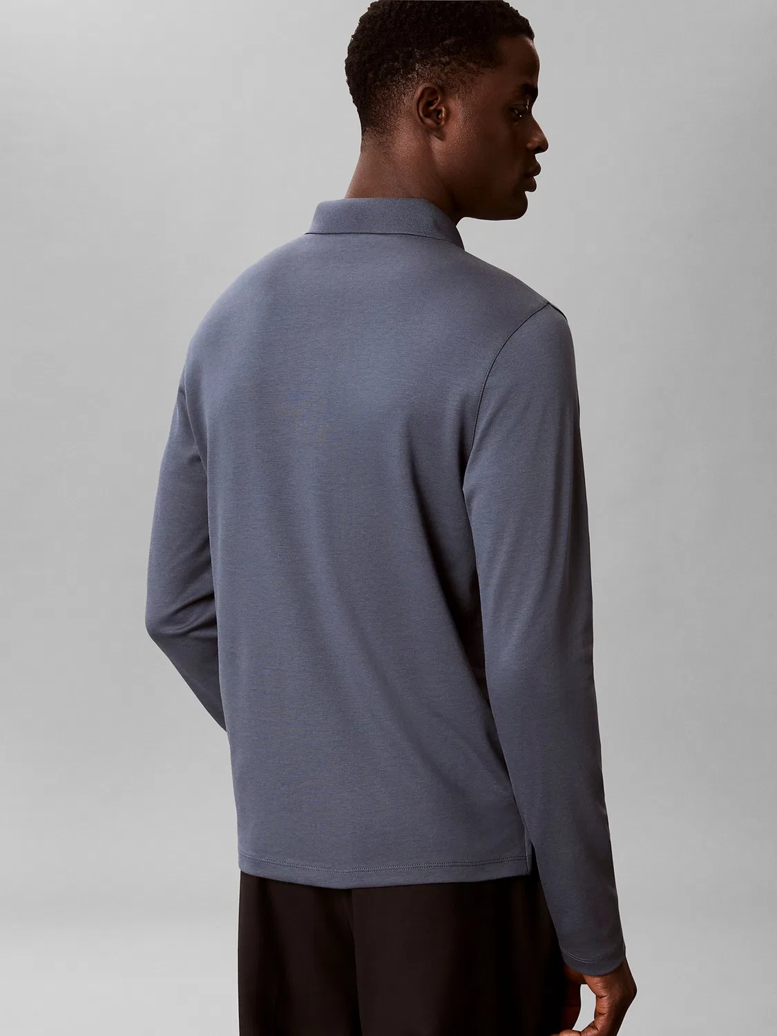 Рубашка Calvin Klein пыльно-голубого цвета — фото 3