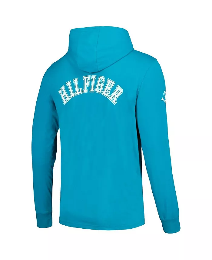Мужская толстовка с длинным рукавом Aqua Miami Dolphins Morgan Tommy Hilfiger — фото 3
