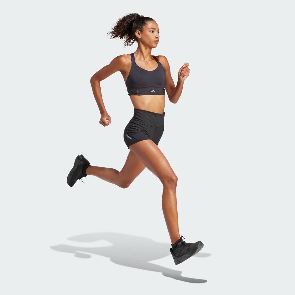 Спортивный бюстгальтер Adidas FASTIMPACT Luxe Run High Support Bra, черный — фото 3