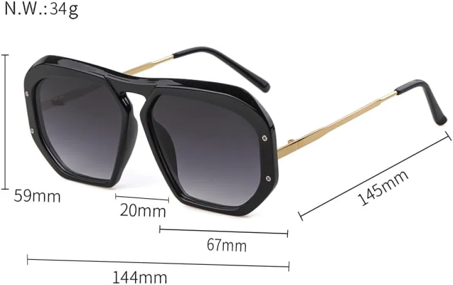 

Модные квадратные солнцезащитные очки для женщин и мужчин, черные, классические, в большой оправе, солнцезащитные очки для женщин, c4, один размер MTZJH, One Color