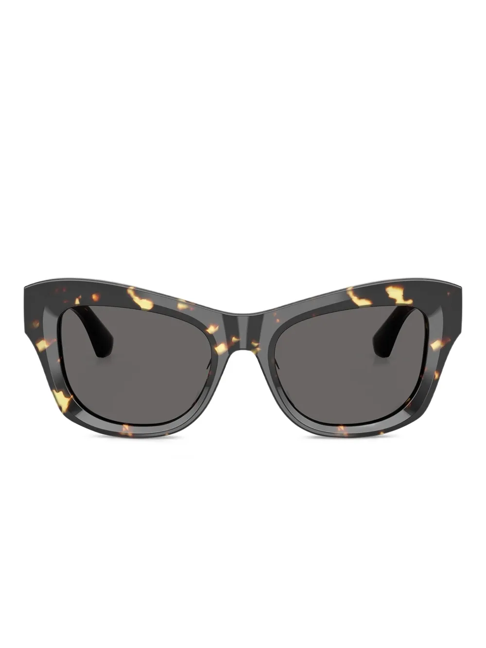 

Солнцезащитные очки черепаховой расцветки Burberry Eyewear, коричневый