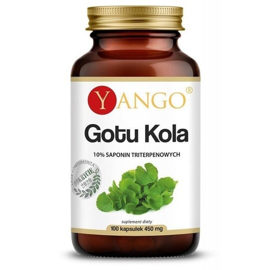 

Готу кола - экстракт 10% тритерпеновых сапонинов - 100 капсул, Yango