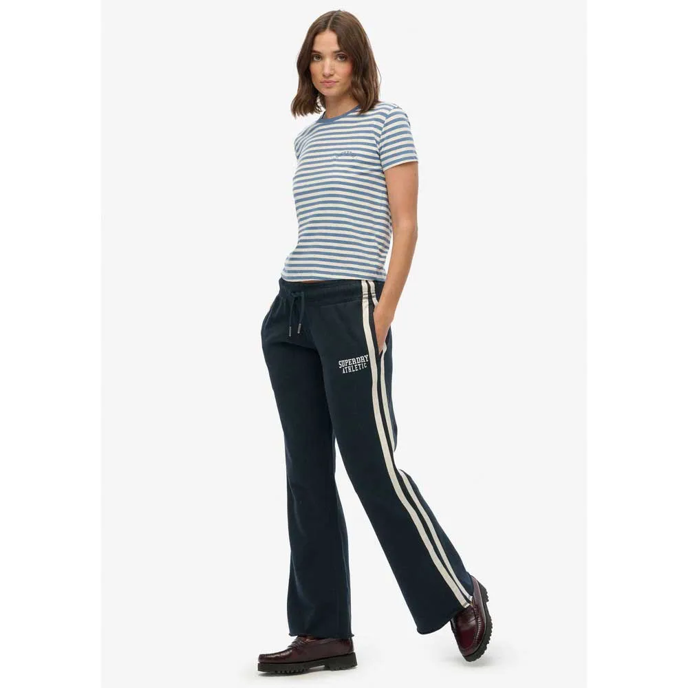Спортивные брюки Superdry Athletic Stripe Flare, черный — фото 4