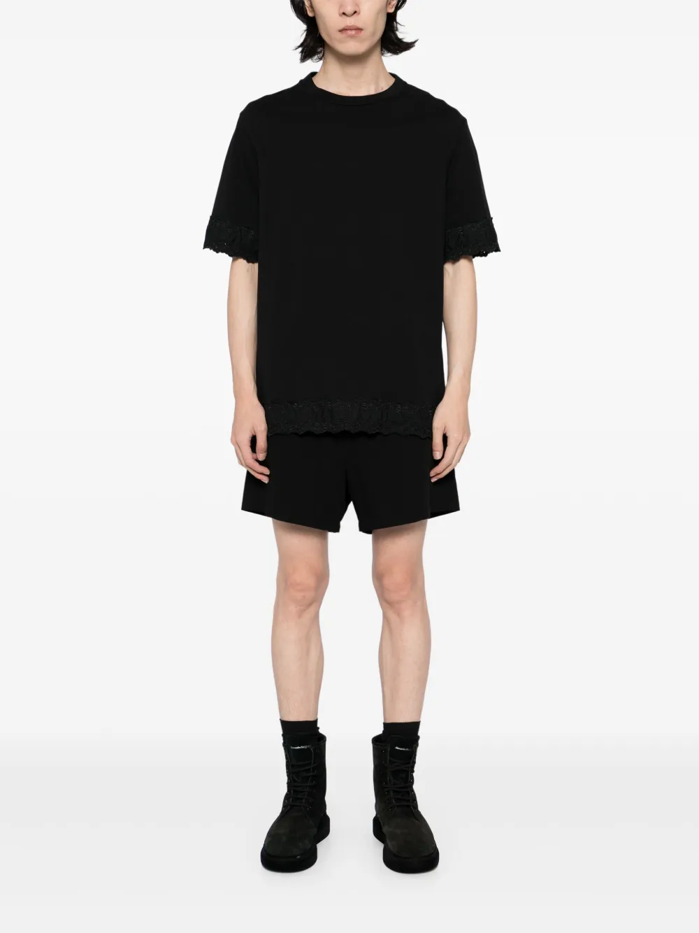 Шорты с низким шаговым швом Yohji Yamamoto, черный — фото 2