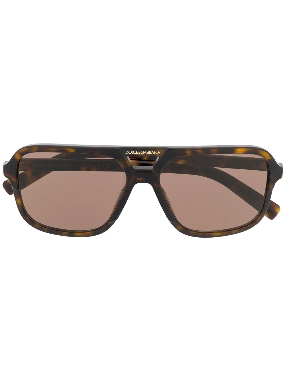 

Солнцезащитные очки 0DG4354 черепаховой расцветки Dolce & Gabbana Eyewear, коричневый
