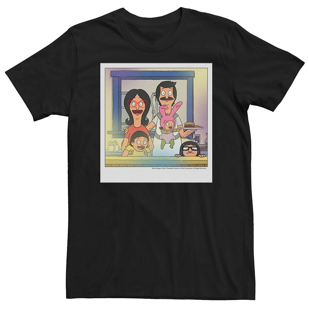 

Мужская футболка Polaroid Bobs Burgers Belcher Family Licensed Character, черный