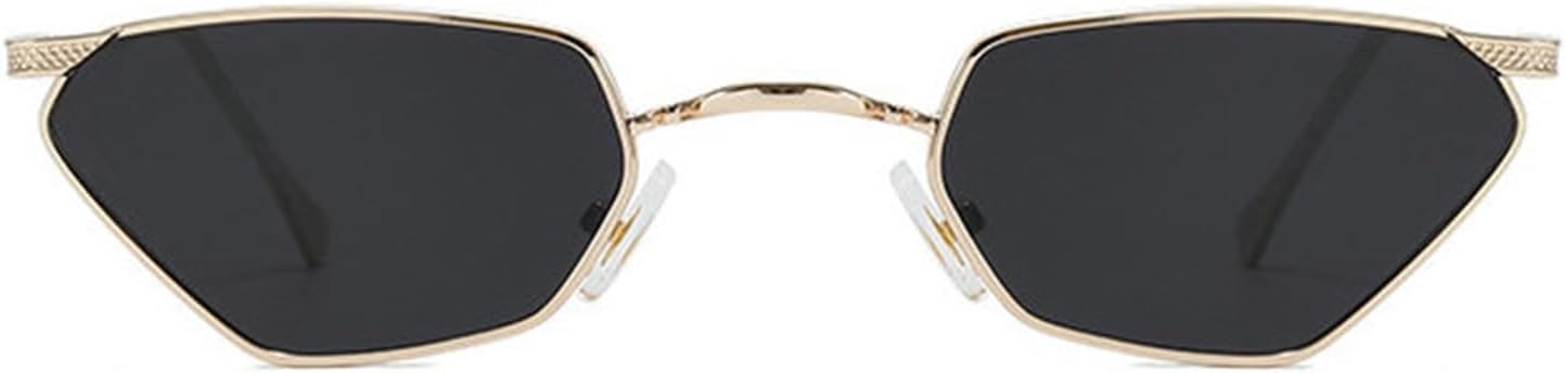 

Солнцезащитные очки Willochra Polygon Metal для женщин, винтажные, «кошачий глаз», роскошные, для мужчин, в стиле панк, очки для вождения, защита от ультрафиолета UV400, C1