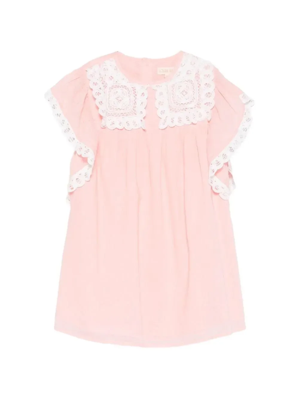 Платье с кружевным воротником Haida LOUISE MISHA KIDS, розовый