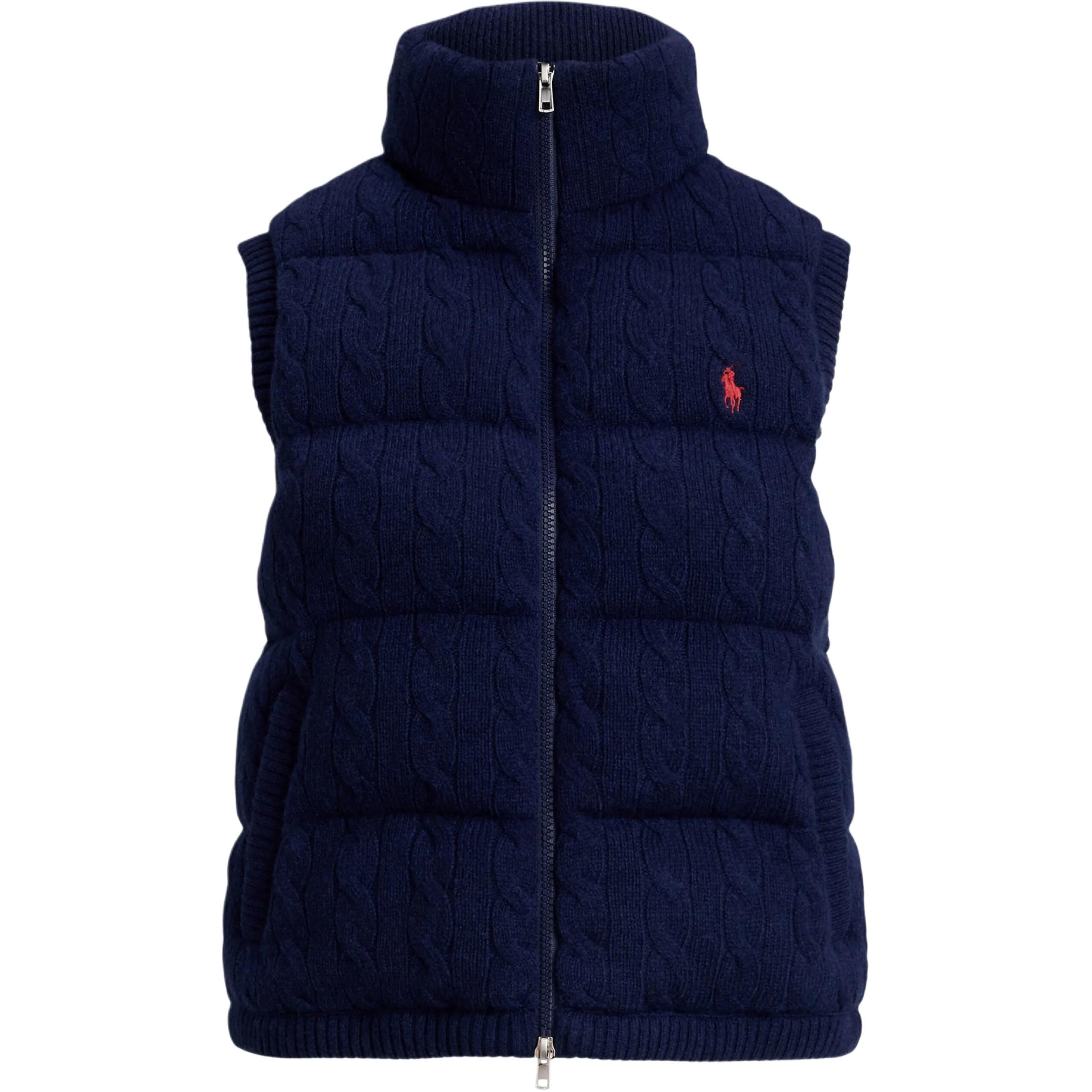 

Вязаный жилет на молнии Polo Ralph Lauren, синий