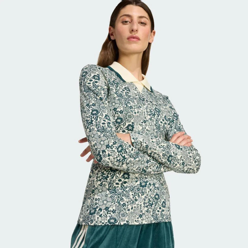Футболка с длинным рукавом Adidas Adidas Originals x Liberty London AOP, цвет White — фото 4