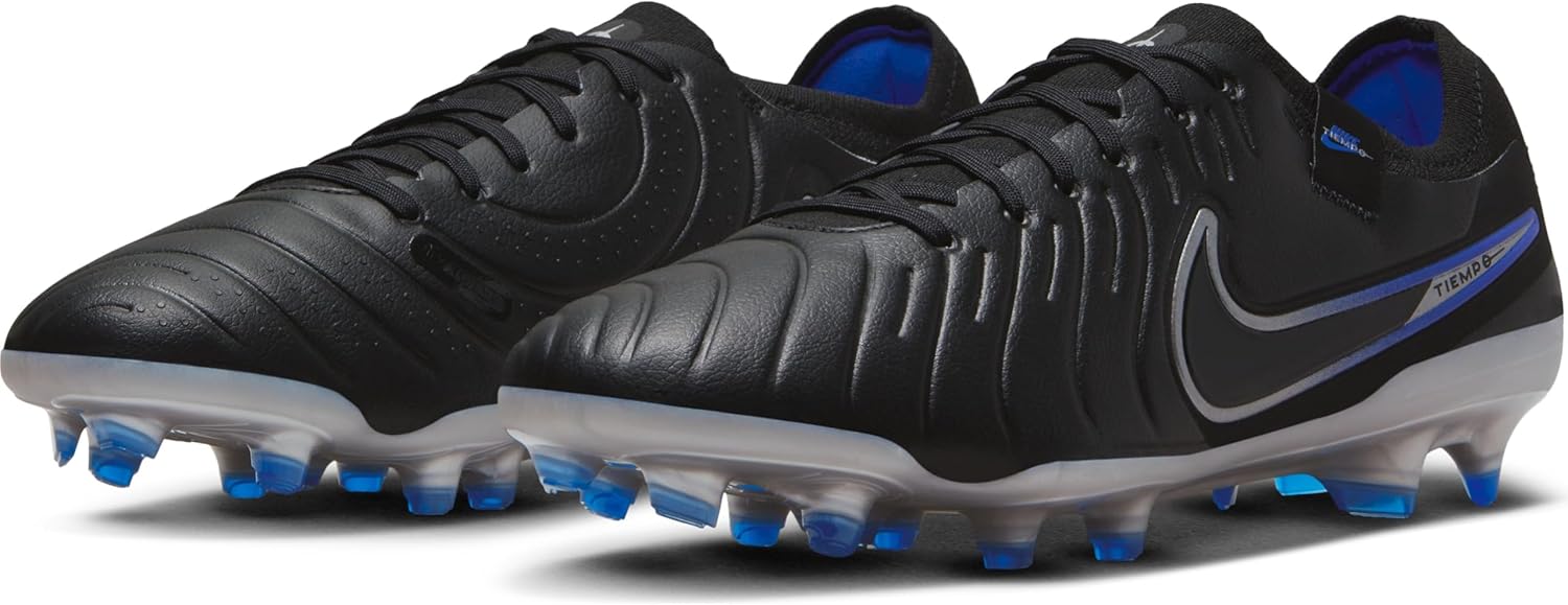 Мужские футбольные низкие кроссовки Nike, Black Chrome Hyper Royal — фото 2