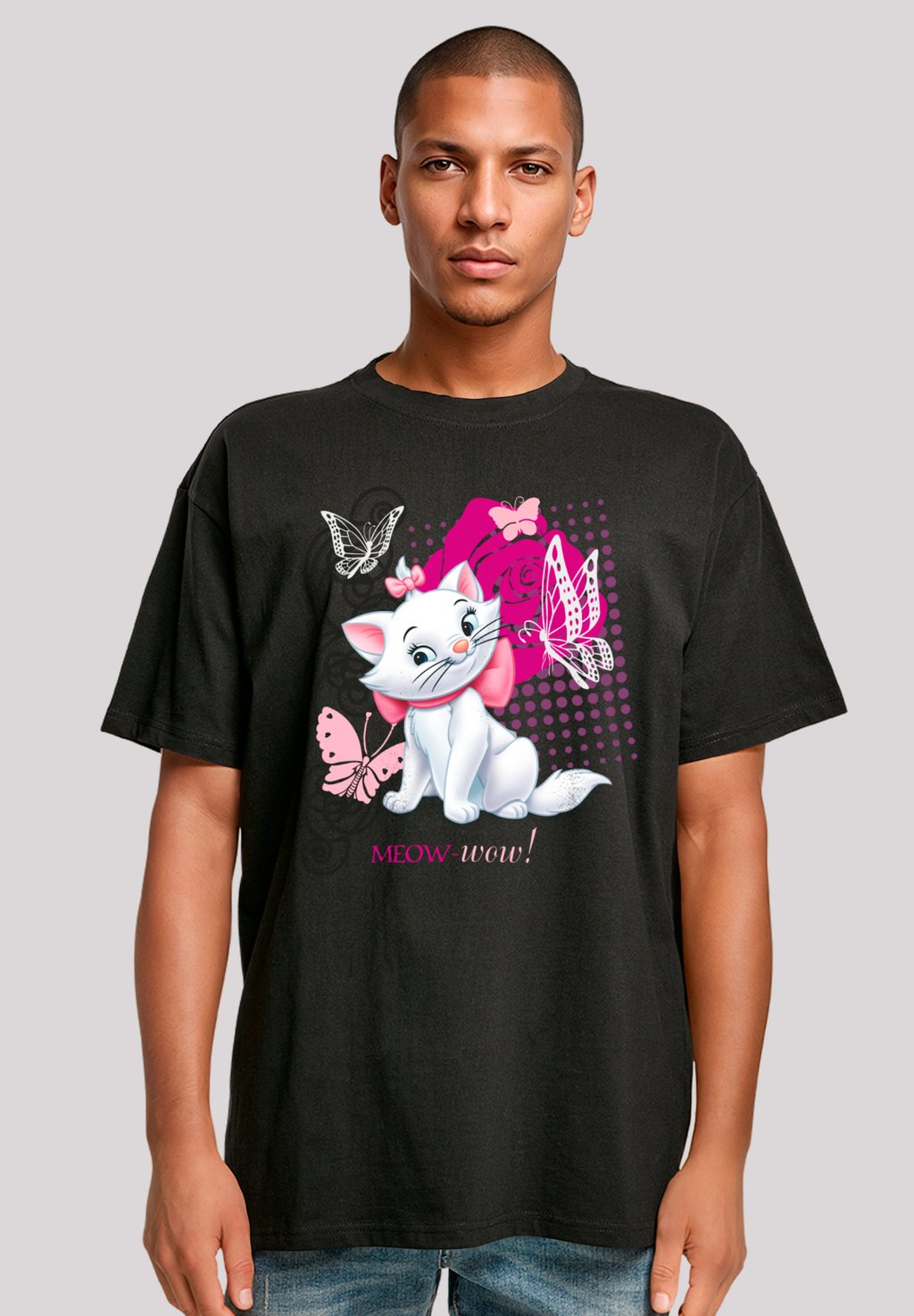 

Футболка с принтом ARISTOCATS MARIE MEOW SCHMETTERLING F4NT4STIC, черный