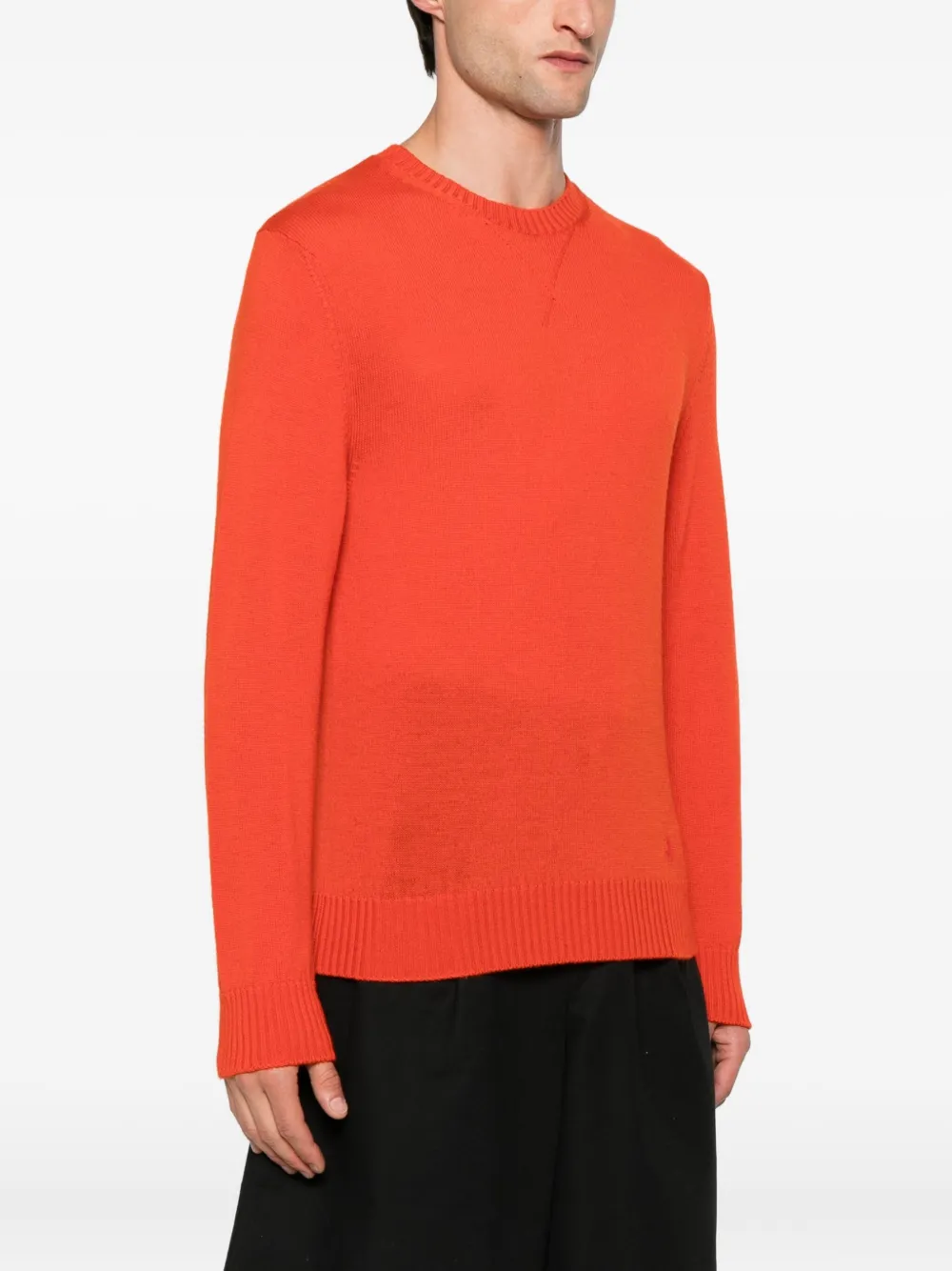 Свитер из вирджинской шерсти JIL SANDER, оранжевый — фото 3