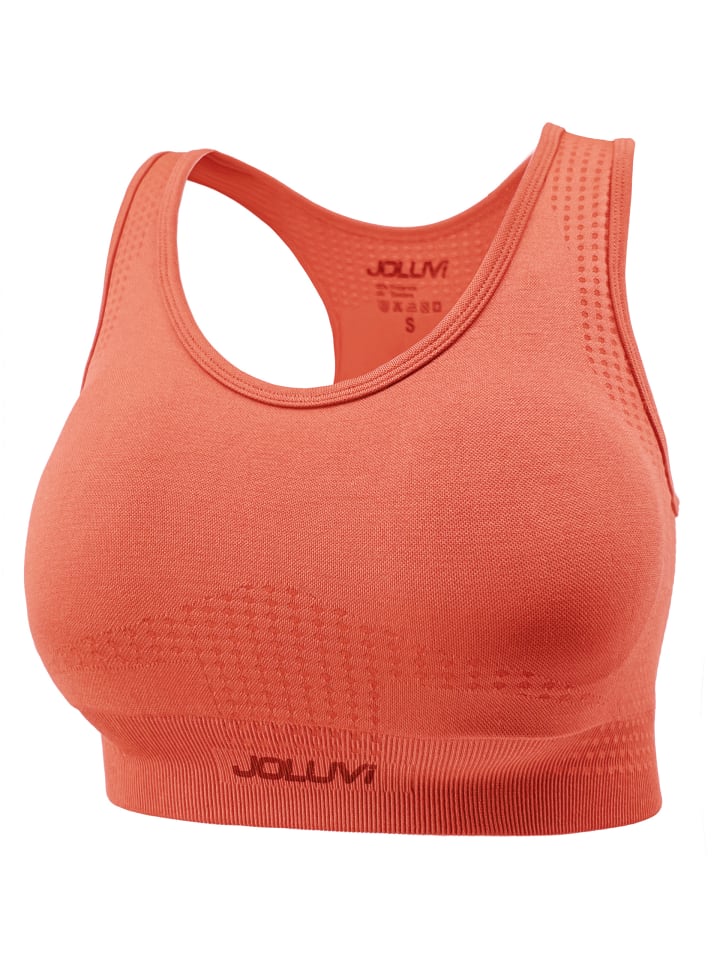 

Спортивный бюстгальтер Joluvi, цвет coral