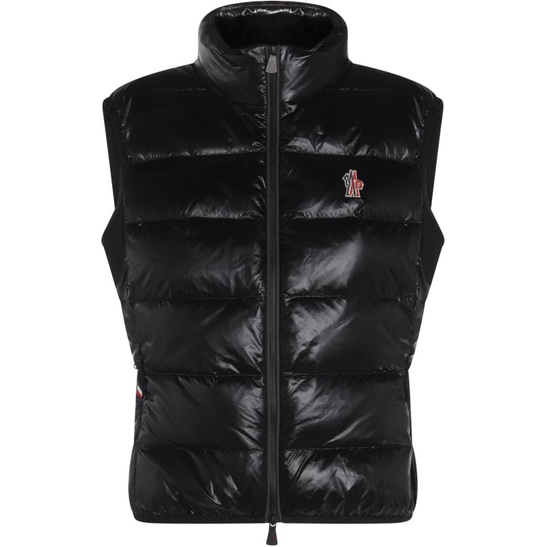 

Moncler Гренабль Утепленная застегивающаяся майка жилет, Black