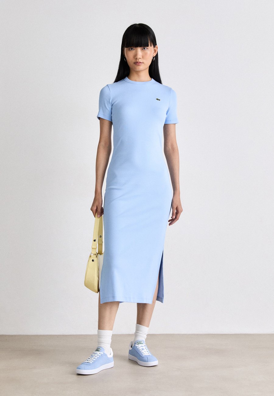 Платье Lacoste Shift dress Overview, Светло-голубое — фото 2
