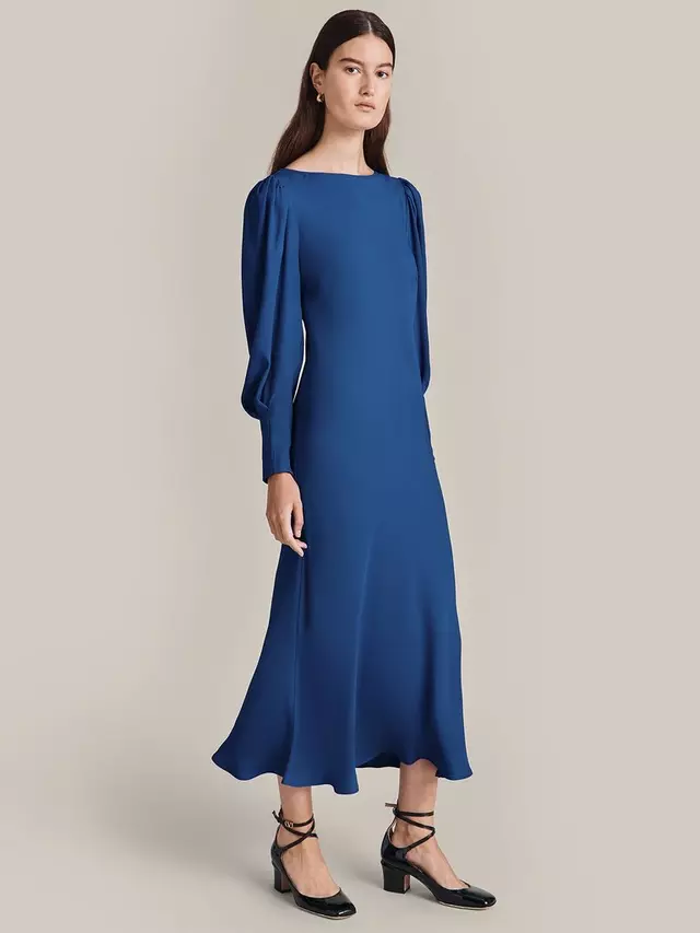 

Платье Ghost Stella Satin Midi, цвет cobalt blue
