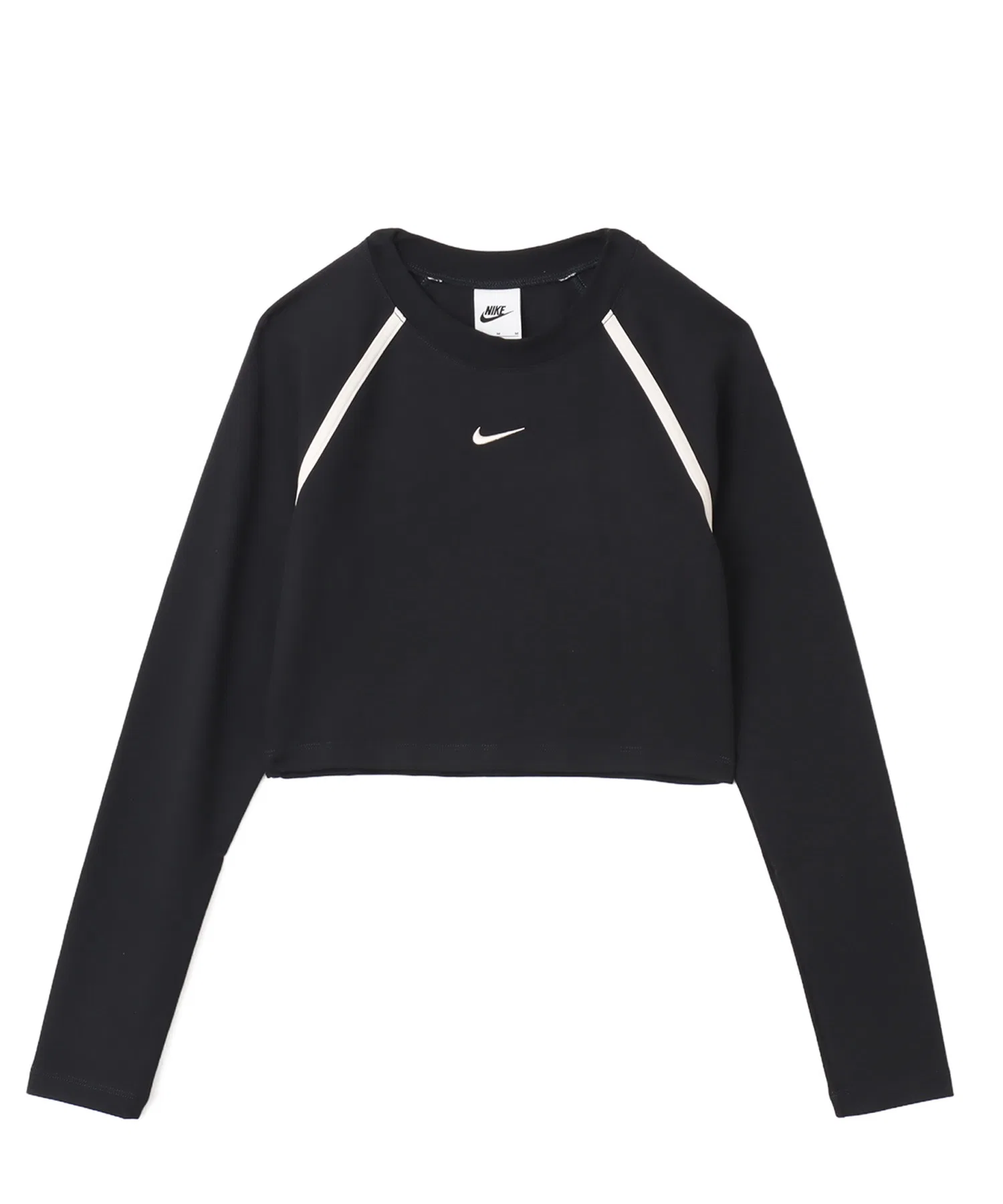Женская укороченная футболка NIKE Street Body Bold чёрная