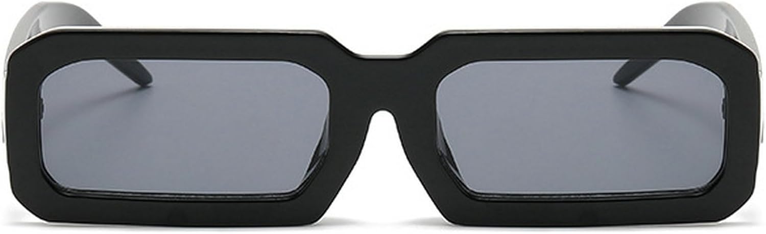 

Ретро-солнцезащитные очки прямоугольной формы для женщин, винтажные солнцезащитные очки 90-х годов, модные маленькие квадратные солнцезащитные очки для женщин с защитой от УФ-излучения mincl, Black