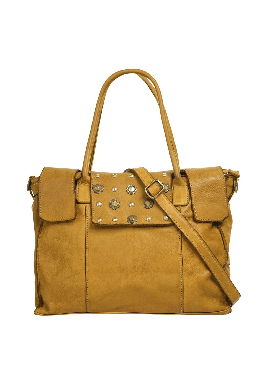 

Шопер, натуральная кожа, сделано в Италии Samantha Look, желтый