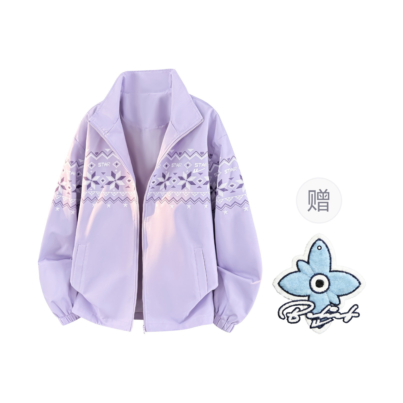 

Куртка женская Stand Collar Moderate Soft Shell WARRIOR, розовый фиолетовый[free badge+scented sachet charm]