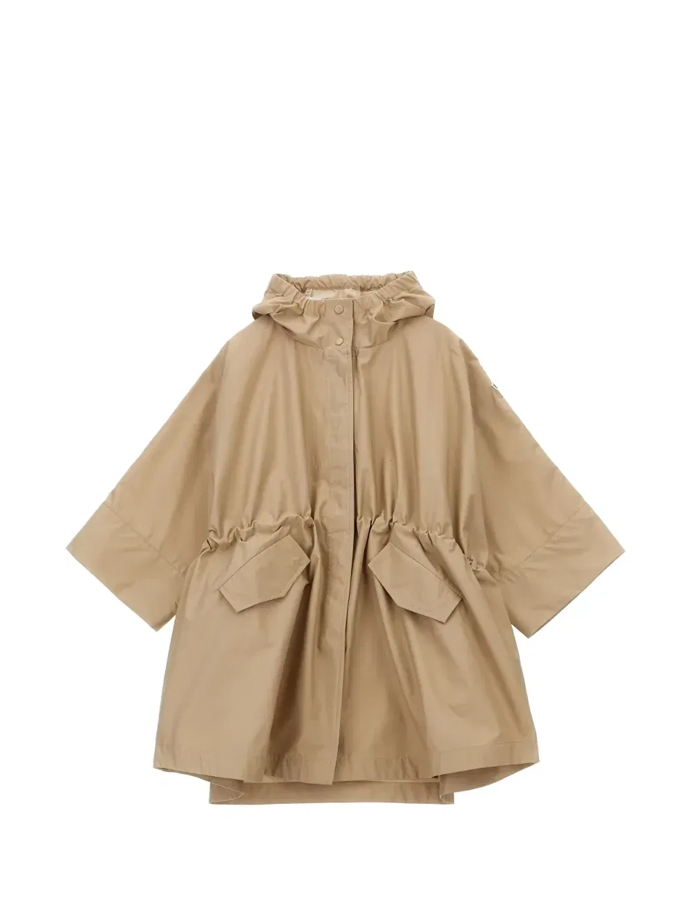 Куртка с капюшоном на кулиске Moncler Enfant, коричневый