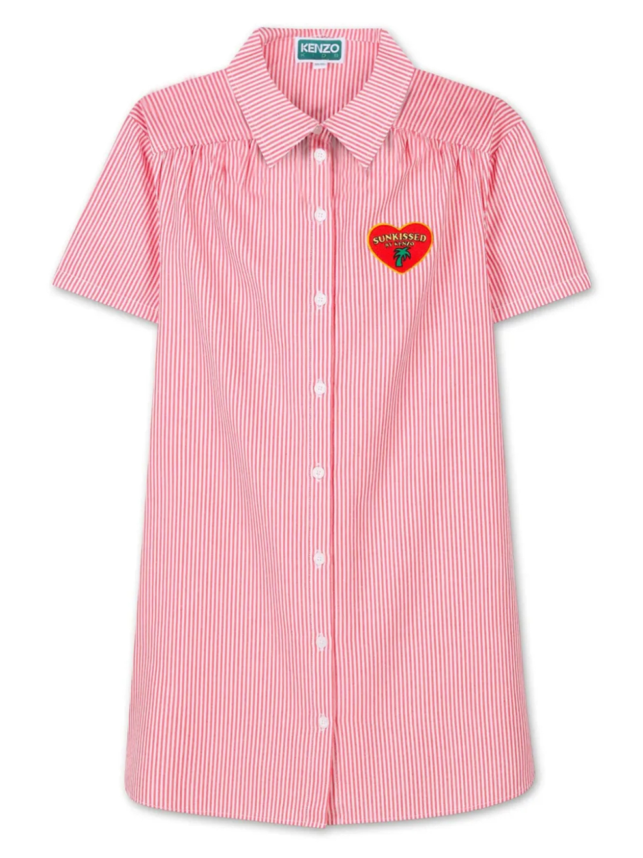 

Kenzo Kids платье в полоску, красный