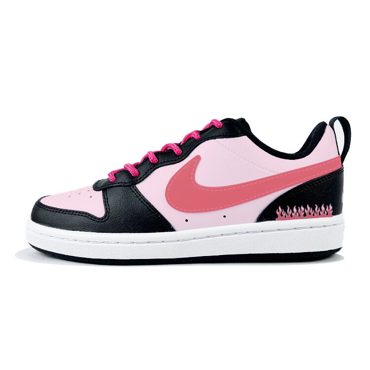

Кроссовки Nike Court Borough Kids' Skateboarding Shoes Grade School, черный