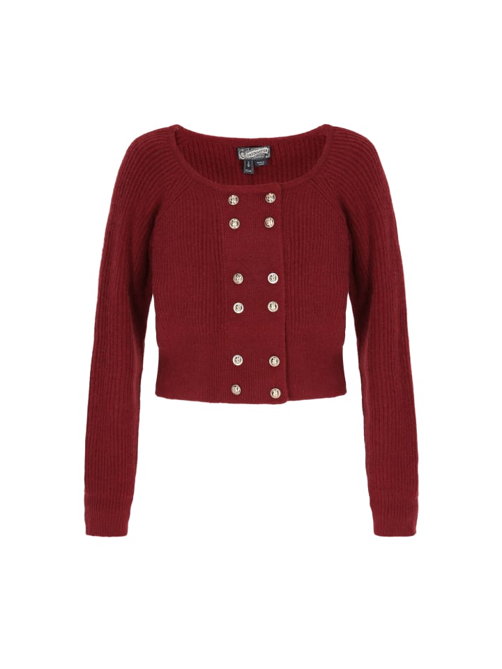 

Женский кардиган бордового цвета DreiMaster Vintage