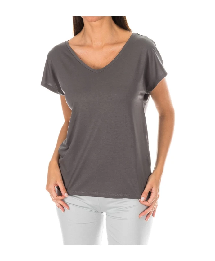 

Футболка с короткими рукавами и V-образным вырезом. Tommy Hilfiger, серый