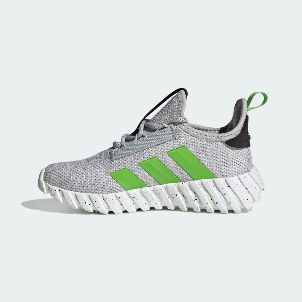 Кроссовки Adidas Kids Boys Kaptir 3.0 на шнуровке для мальчиков, повседневные - черные, серый/черный — фото 4