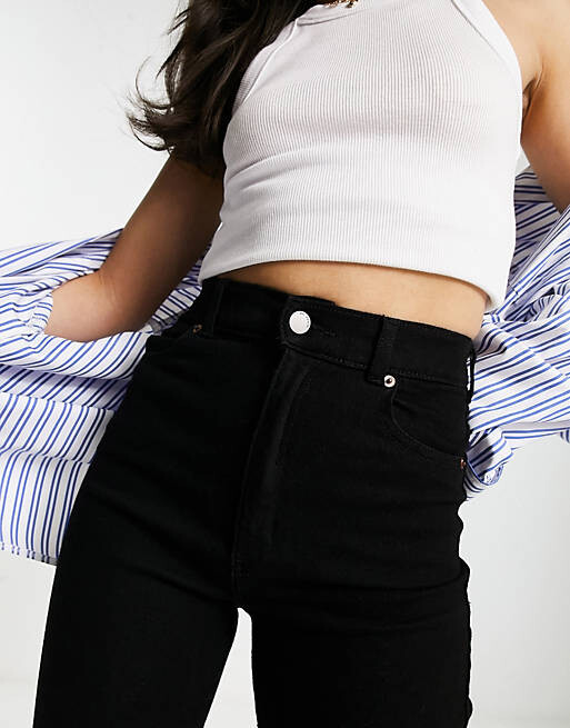 

Черные прямые джинсы Dr Denim Moxy