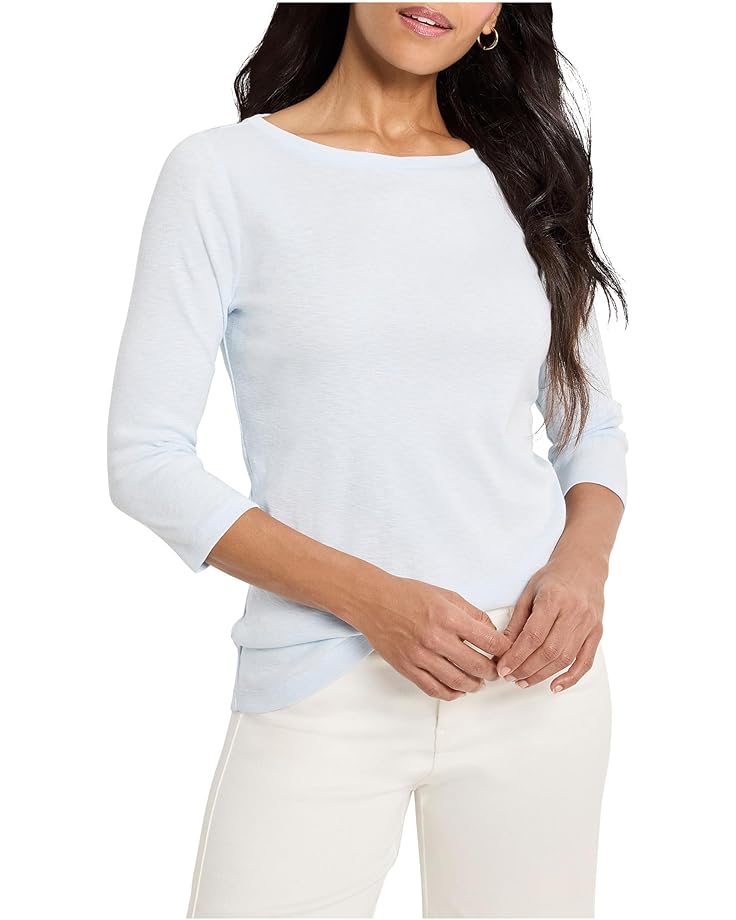 

Футболка NIC+ZOE 3/4 Sleeve Boat Tee, цвет Pale Sky
