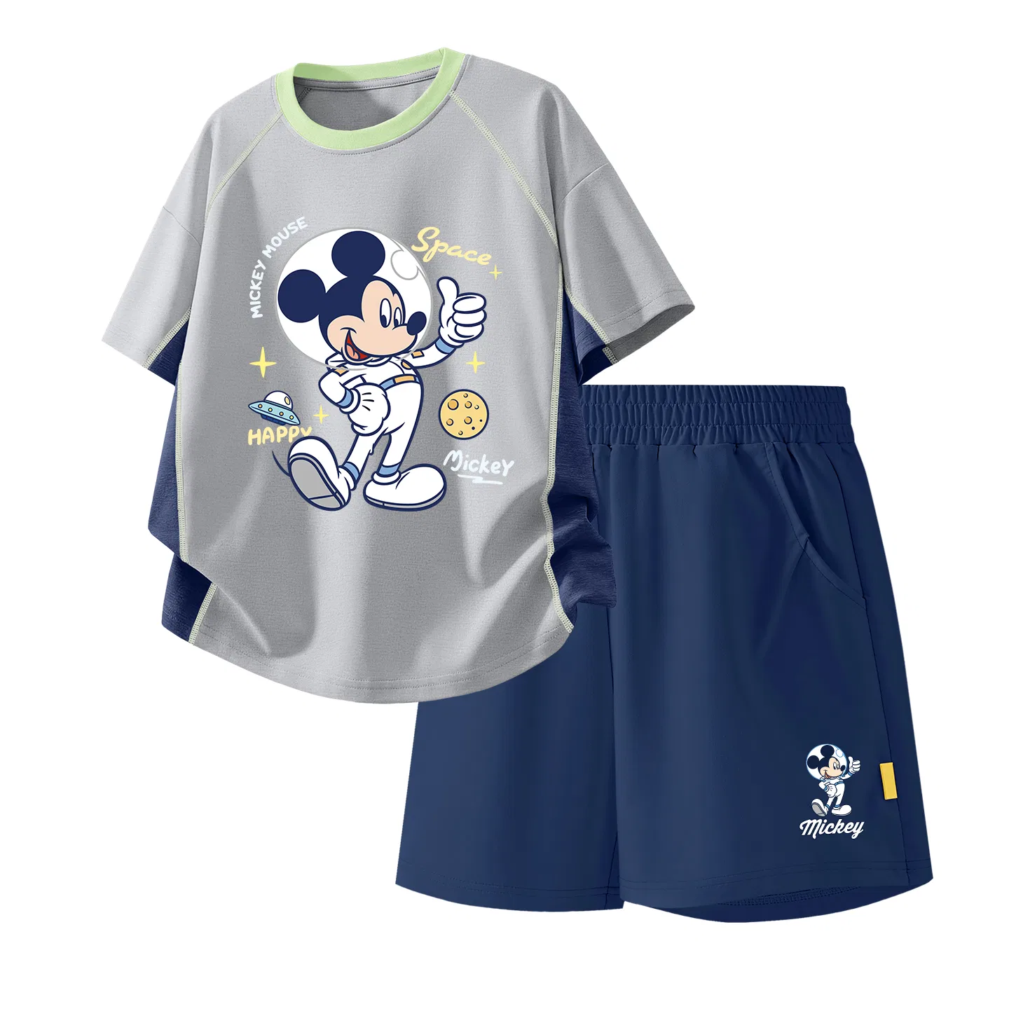 Детский спортивный костюм Casual Sportswear 2 Piece Set Disney, Indigo Universe Gray+Indigo Astronaut K_Bottom Right Deep Sea Blue