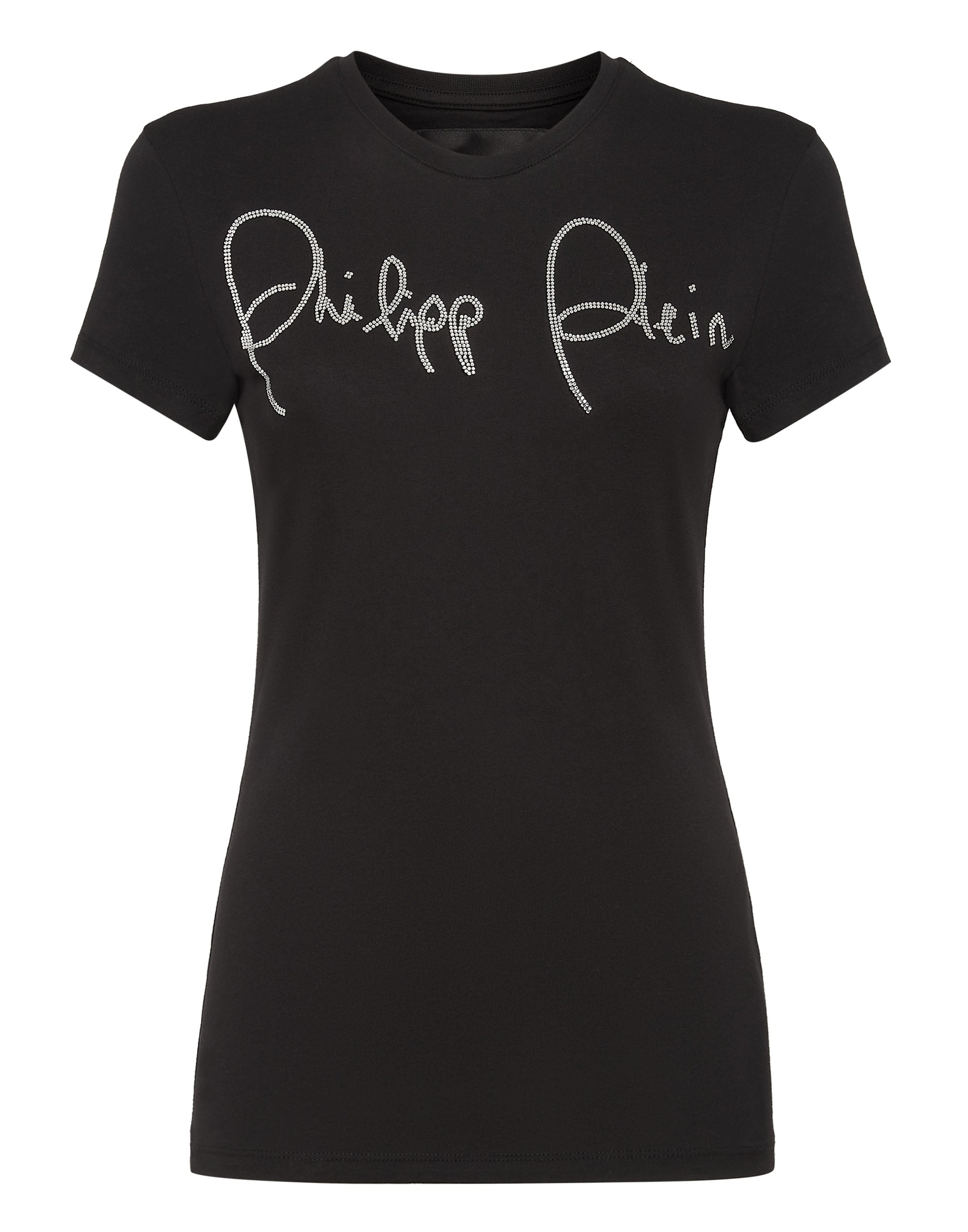 

Футболка с круглым вырезом SS PHILIPP PLEIN, цвет black / crystal