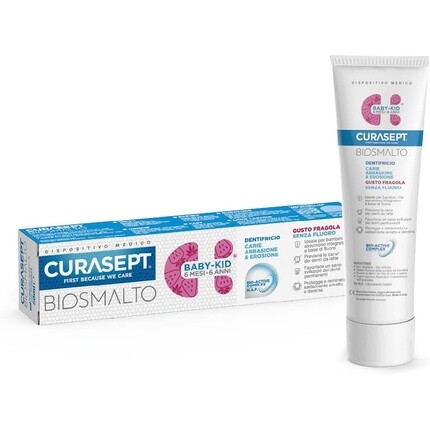 

Зубная паста biosmalto Baby Kid 50 мл Клубника Curasept