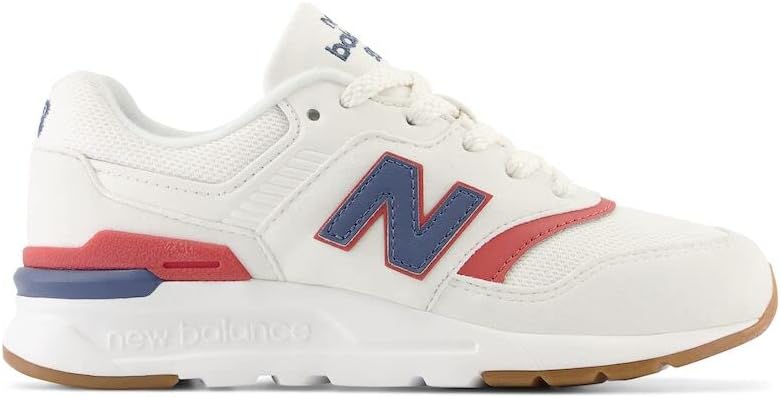 Детские кроссовки New Balance 997h V1 на шнуровке (унисекс), Sea Salt/Vintage Indigo/Astro Dust — фото 3