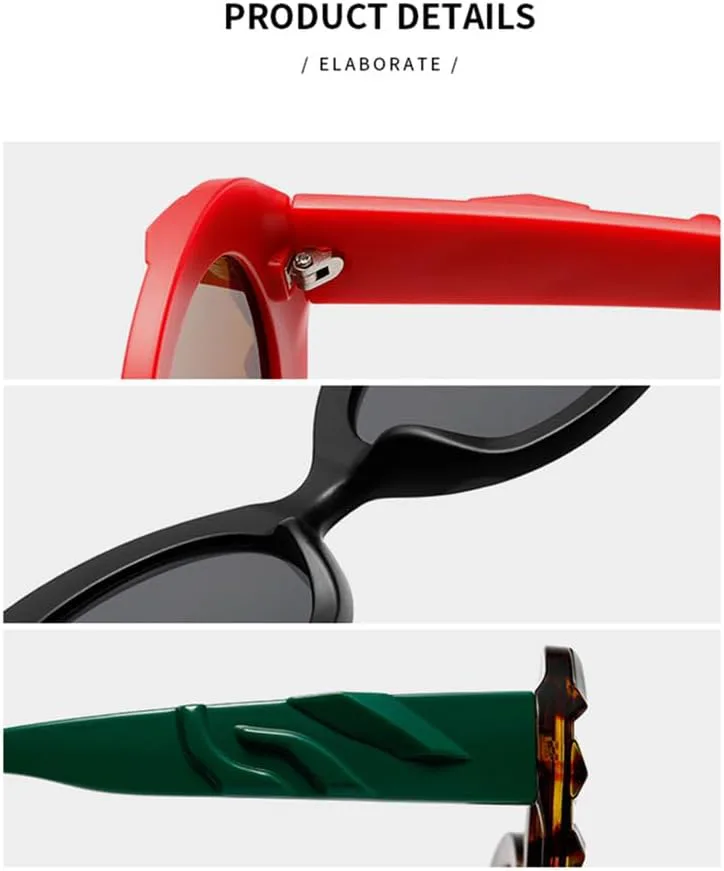 

Ретро круглые солнцезащитные очки для женщин и мужчин, винтажные солнцезащитные очки с защитой от УФ-излучения UV400 для использования на открытом воздухе HCPIHF, 4