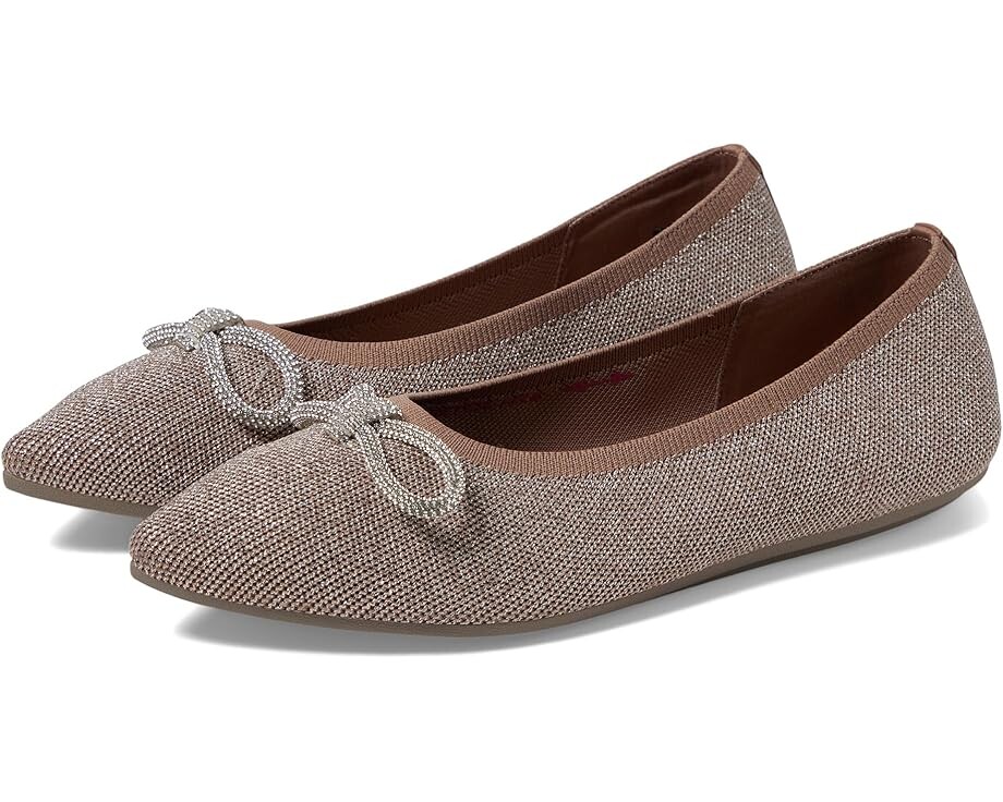 Туфли на плоской подошве SKECHERS Cleo Point - Glitzy Haze, цвет Mocha