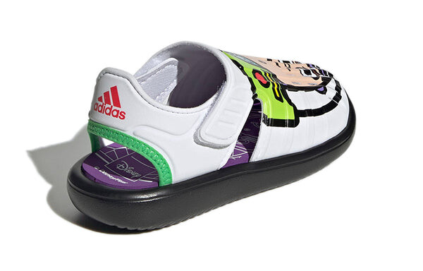 Сандалии (PS) adidas Water Sandals x Disney 'White Black Green', белый — фото 4