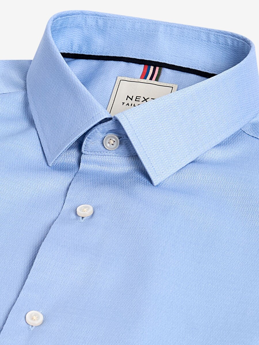 Повседневная рубашка Next Regular fit Button Up Shirt, цвет blue/white — фото 4