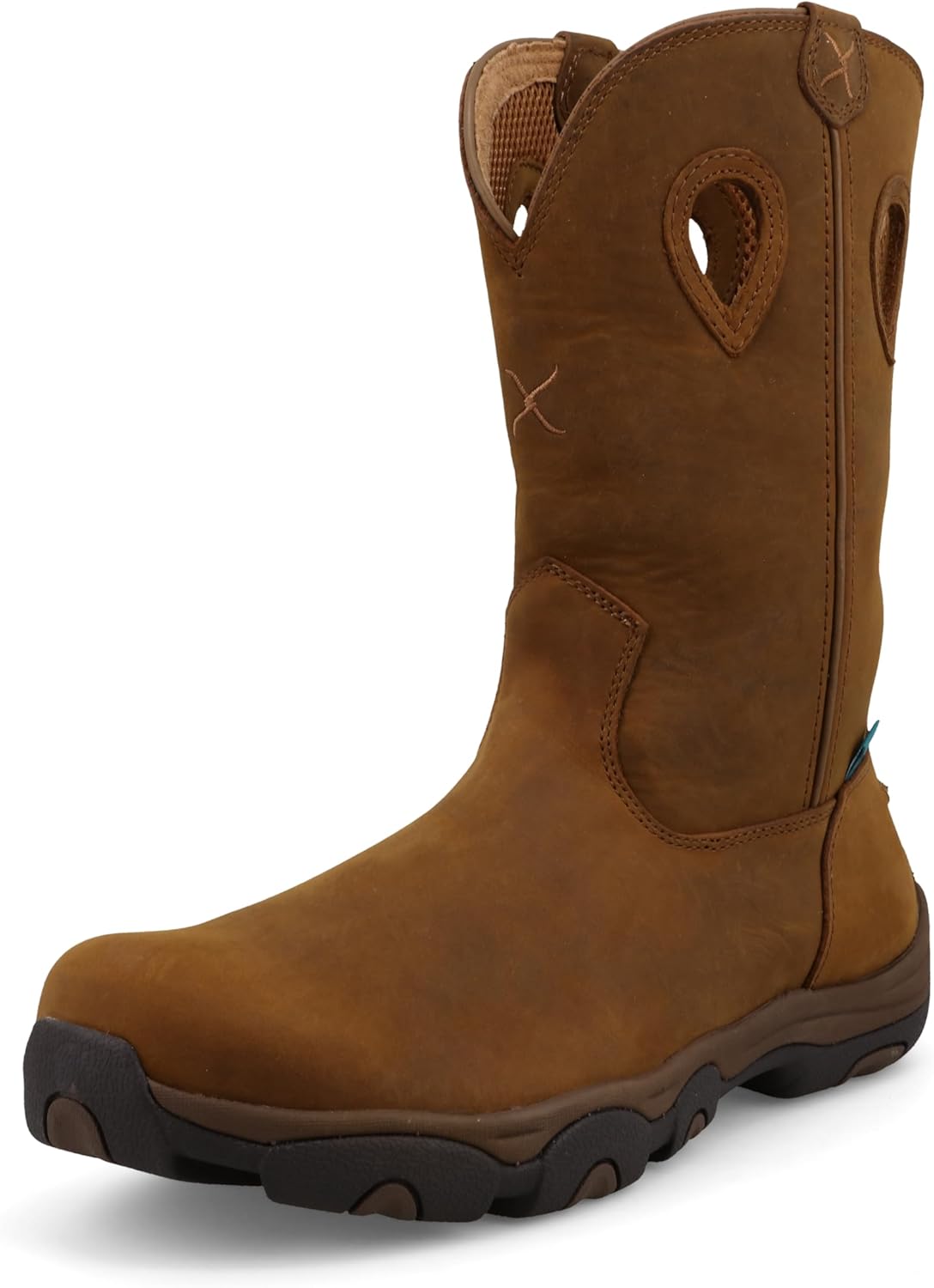 

Ботинки Twisted X Men's 11 Pull On Hiker, с мысом Мокасин, Distressed Saddle