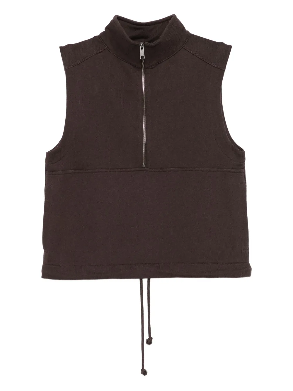 

Топ с воротником-воронкой на молнии Mhl By Margaret Howell, коричневый