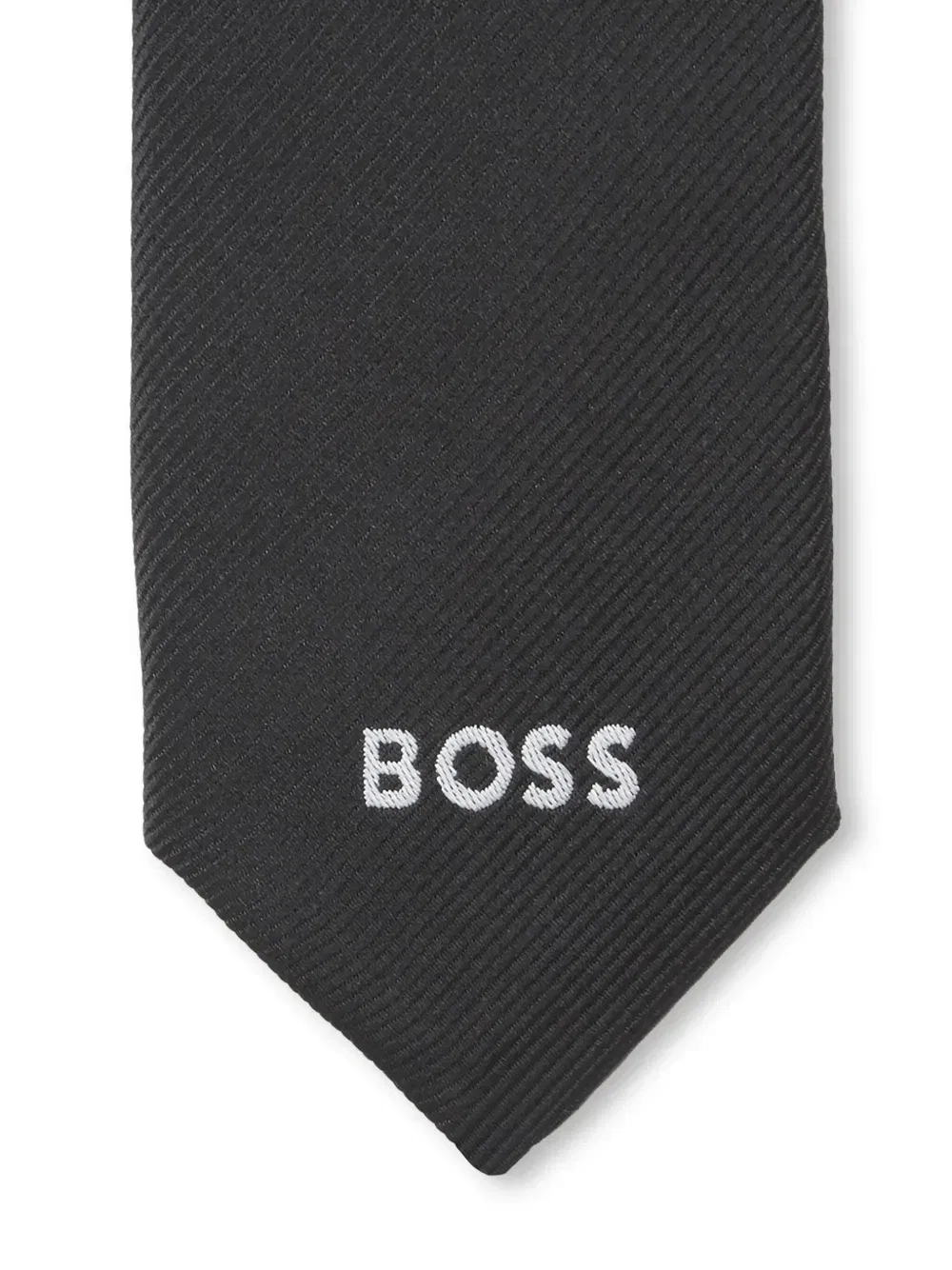 Галстук с жаккардовым логотипом Boss Kidswear, серый — фото 2