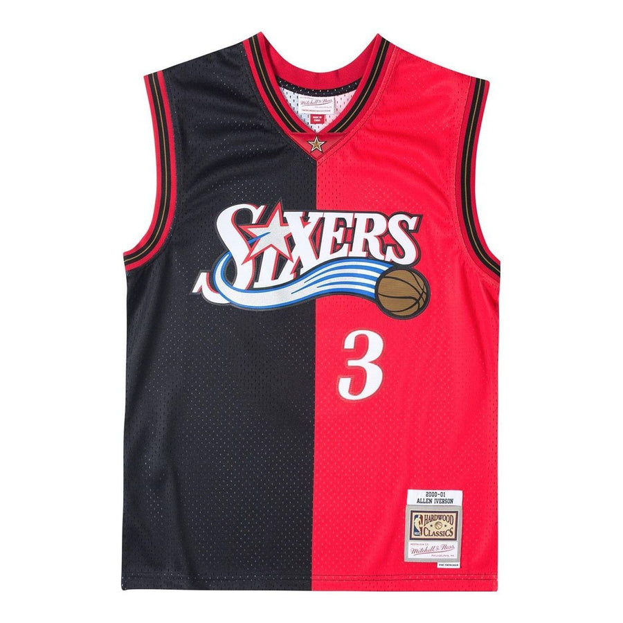 

Джерси Mitchell & Ness x NBA Philadelphia 76ers 2000-01 Split Swingman Jersey 'Allen Iverson 3', черный