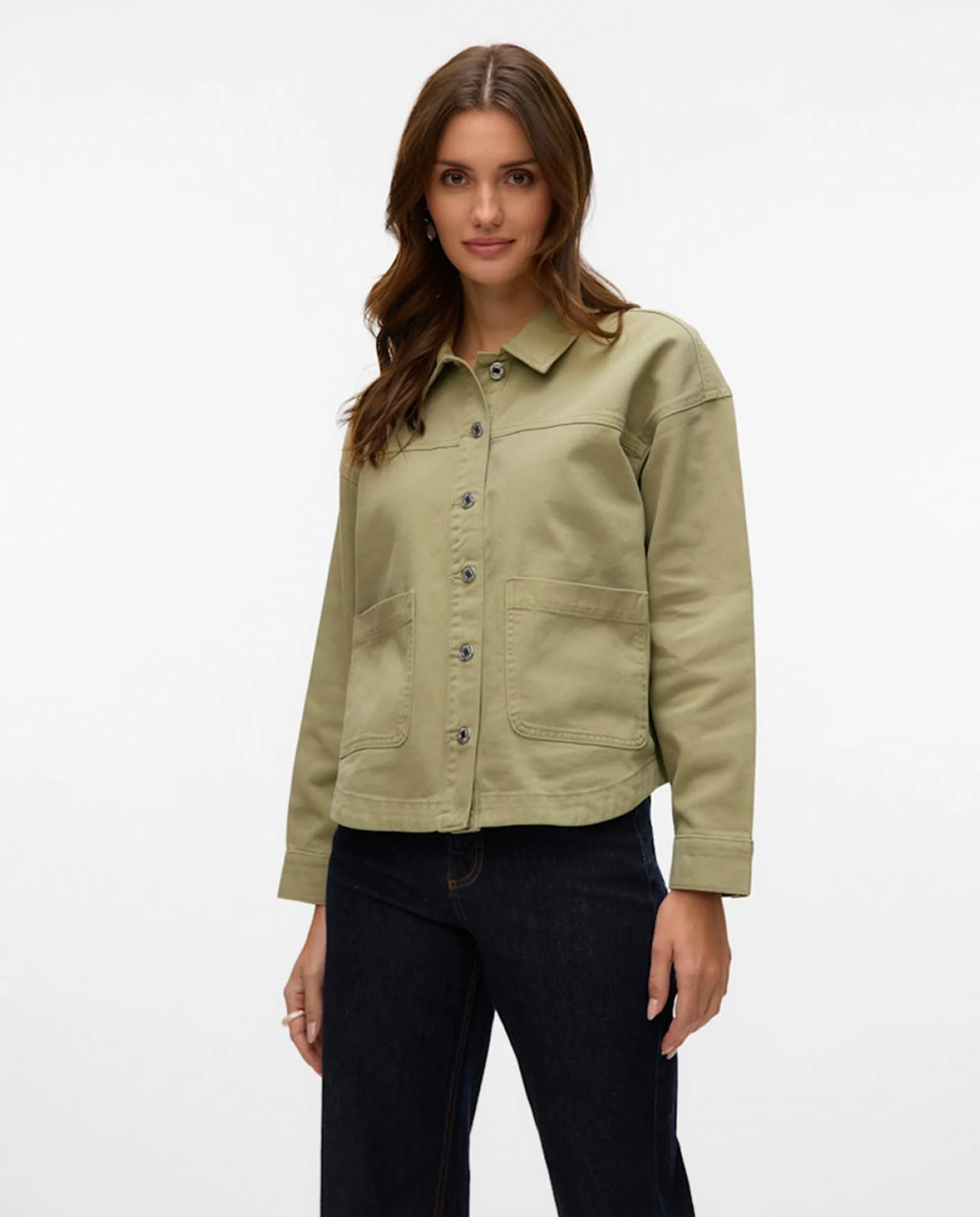 

Прямая женская ковбойская куртка Vero Moda, хаки
