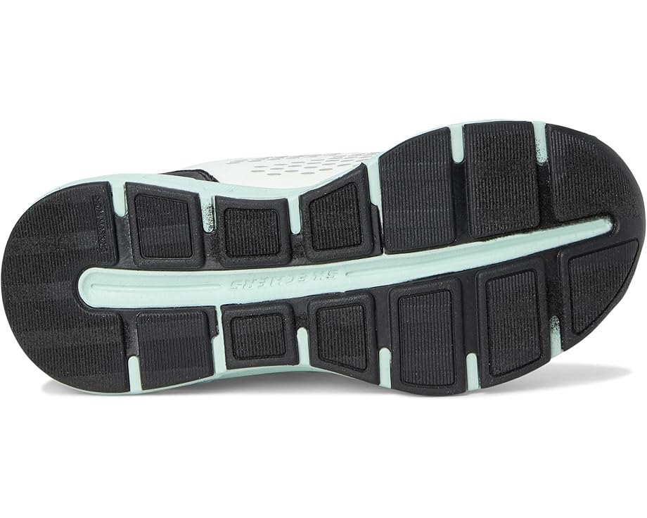 Кроссовки SKECHERS KIDS Skechers Hands Free Slip-ins, Glide-step + - Vista Lane 303654L, цвет White/Black/Turquoise — фото 3